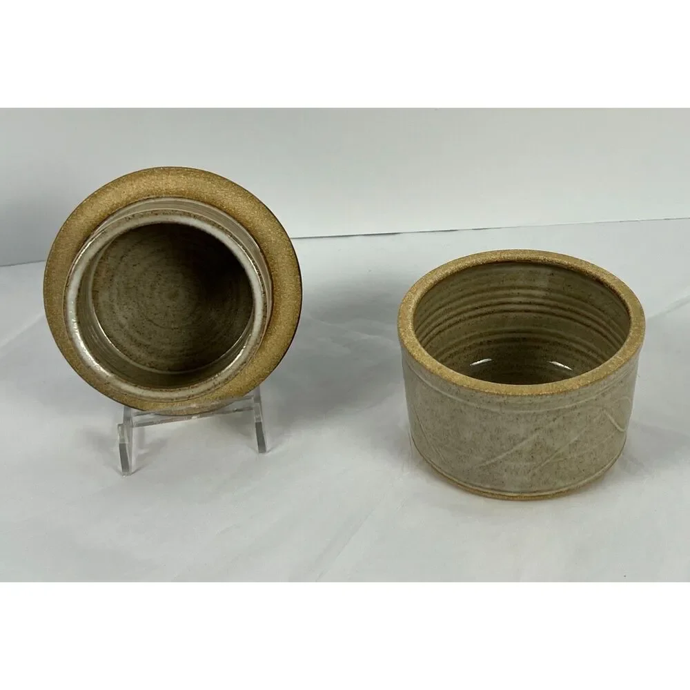 Beneta Pottery Handmade Butter Bell/Butter Crock- Celtic Triskele Motif